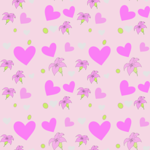 valentine's day pattern (lily)